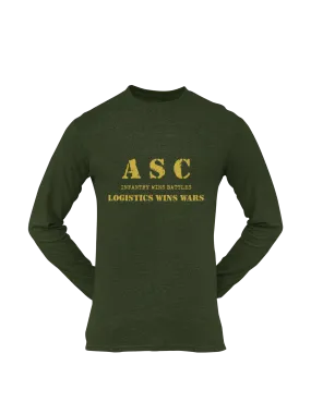 ASC T-shirt - ASC, Infantry Wins Battles, Logistics Wins Wars (Men)