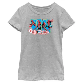 Girl's Marvel Spider-Man Beyond Amazing 60 AMAZING YEARS T-Shirt