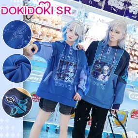 【 In Stock】DokiDoki-SR Game Genshin Impact Furina Costume Gaming Party Doujin Hoodie Casual Wear Focalors Fontaine