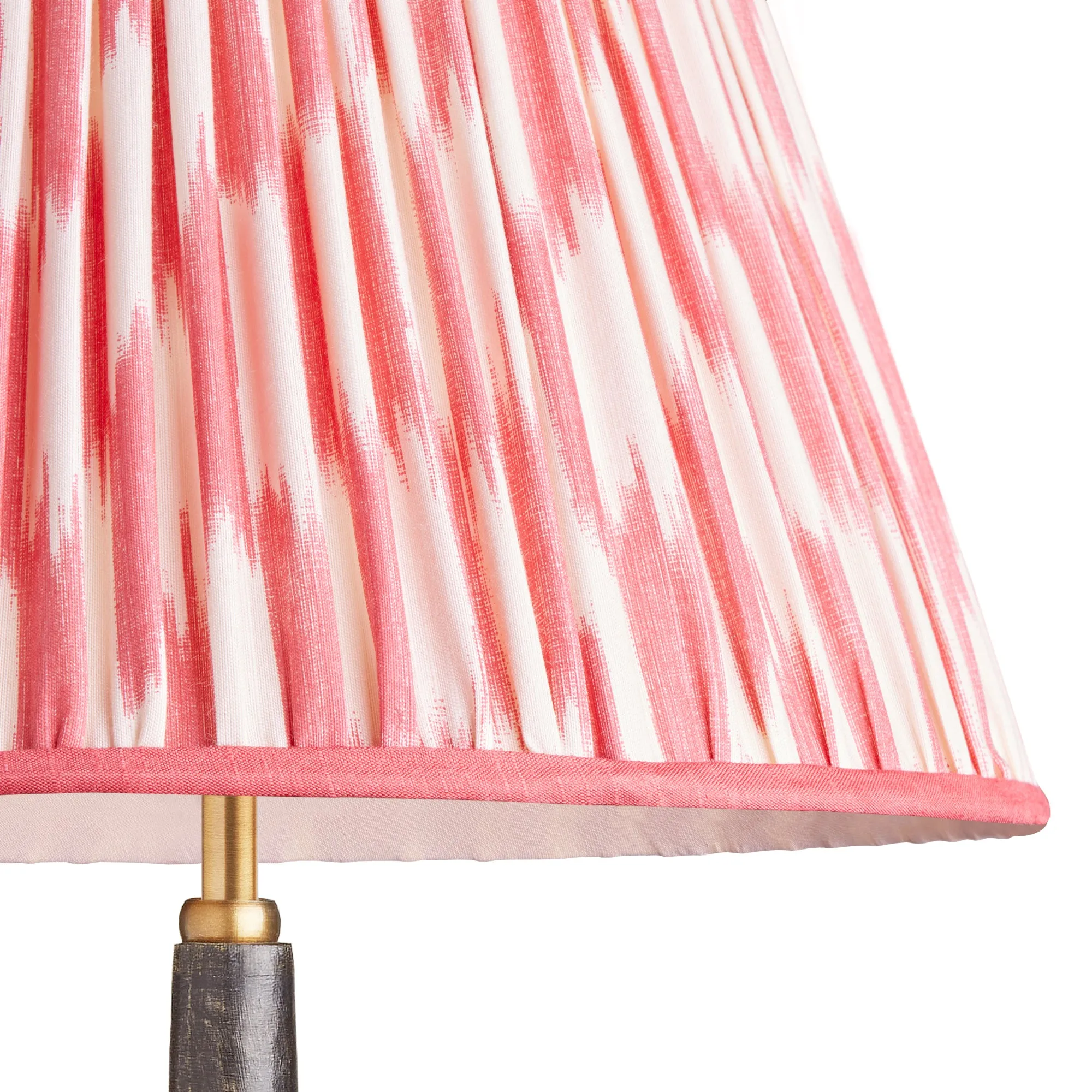 16cm empire silk ikat shade in coral and cream Atlas