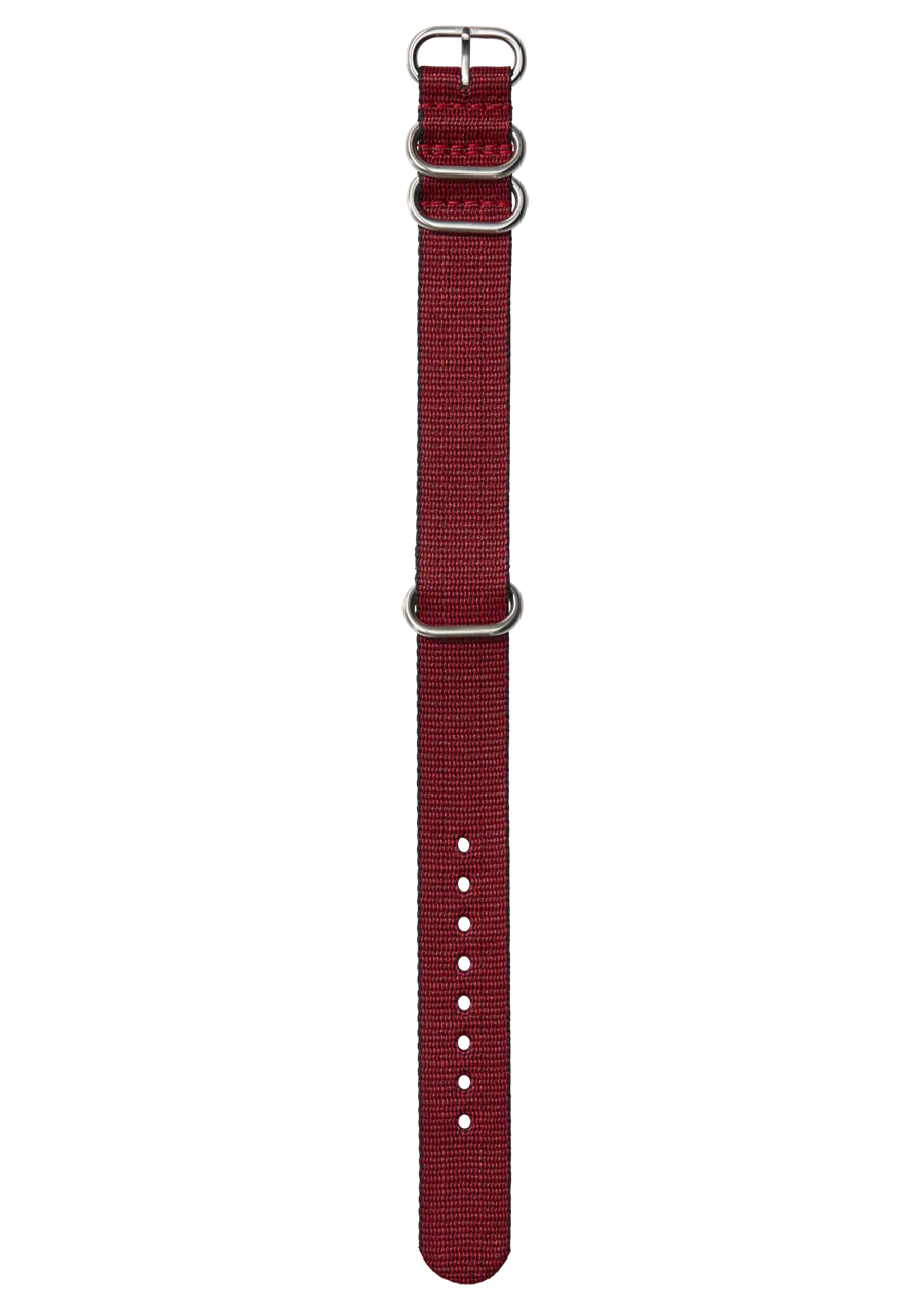 20mm Nylon #TIDE NATO Band - Red / Black