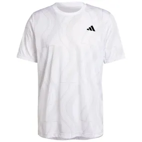 adidas Men's Club Graphic Tee - White/Grey One