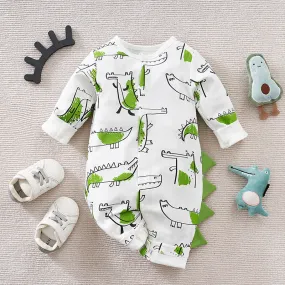 Adorable Alligator print Baby Onesie