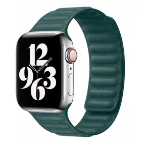 Apple Watch (38/40/SE/41MM) Lippa Magnetisk Finewoven Rem - Grøn