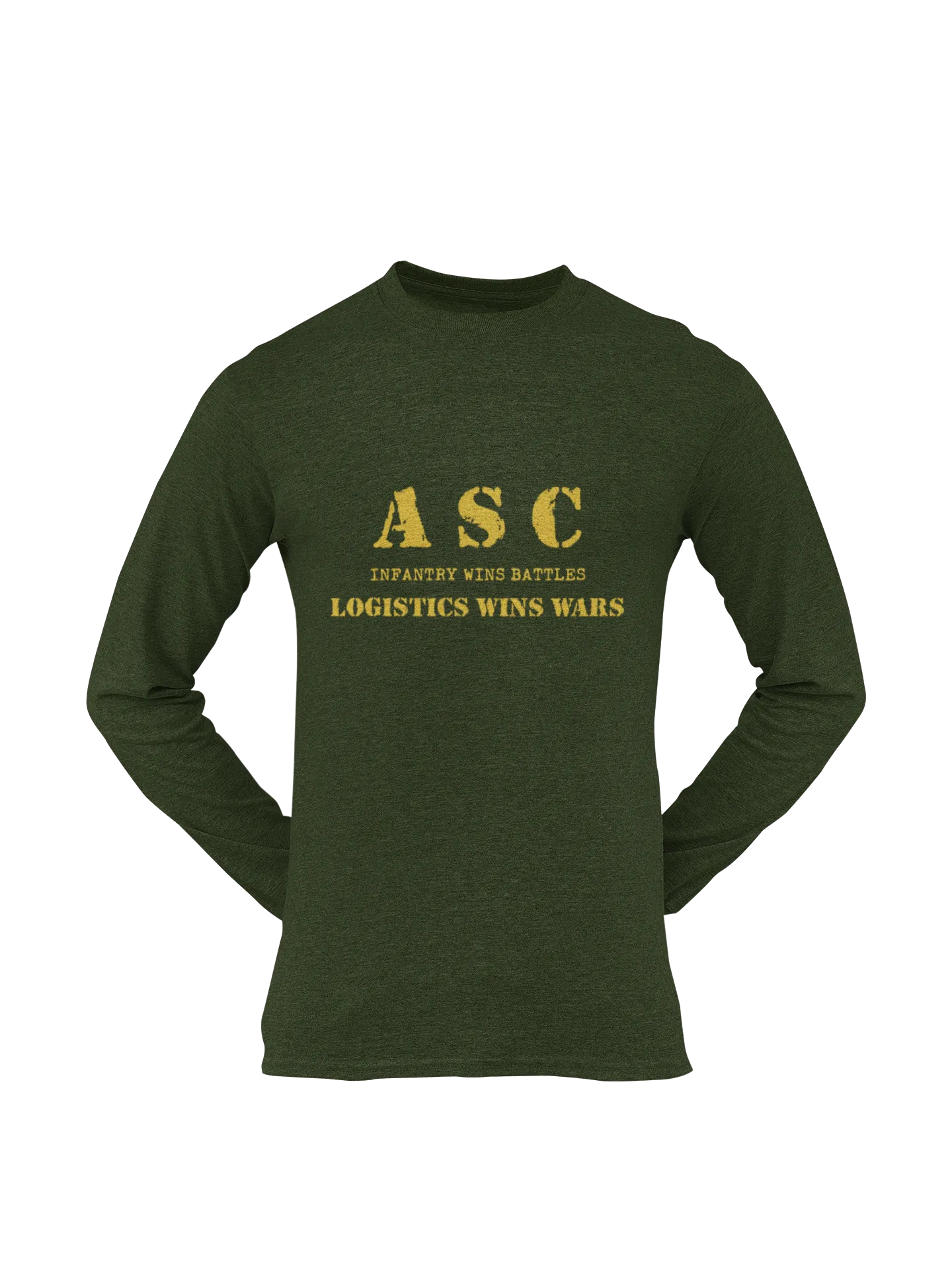 ASC T-shirt - ASC, Infantry Wins Battles, Logistics Wins Wars (Men)