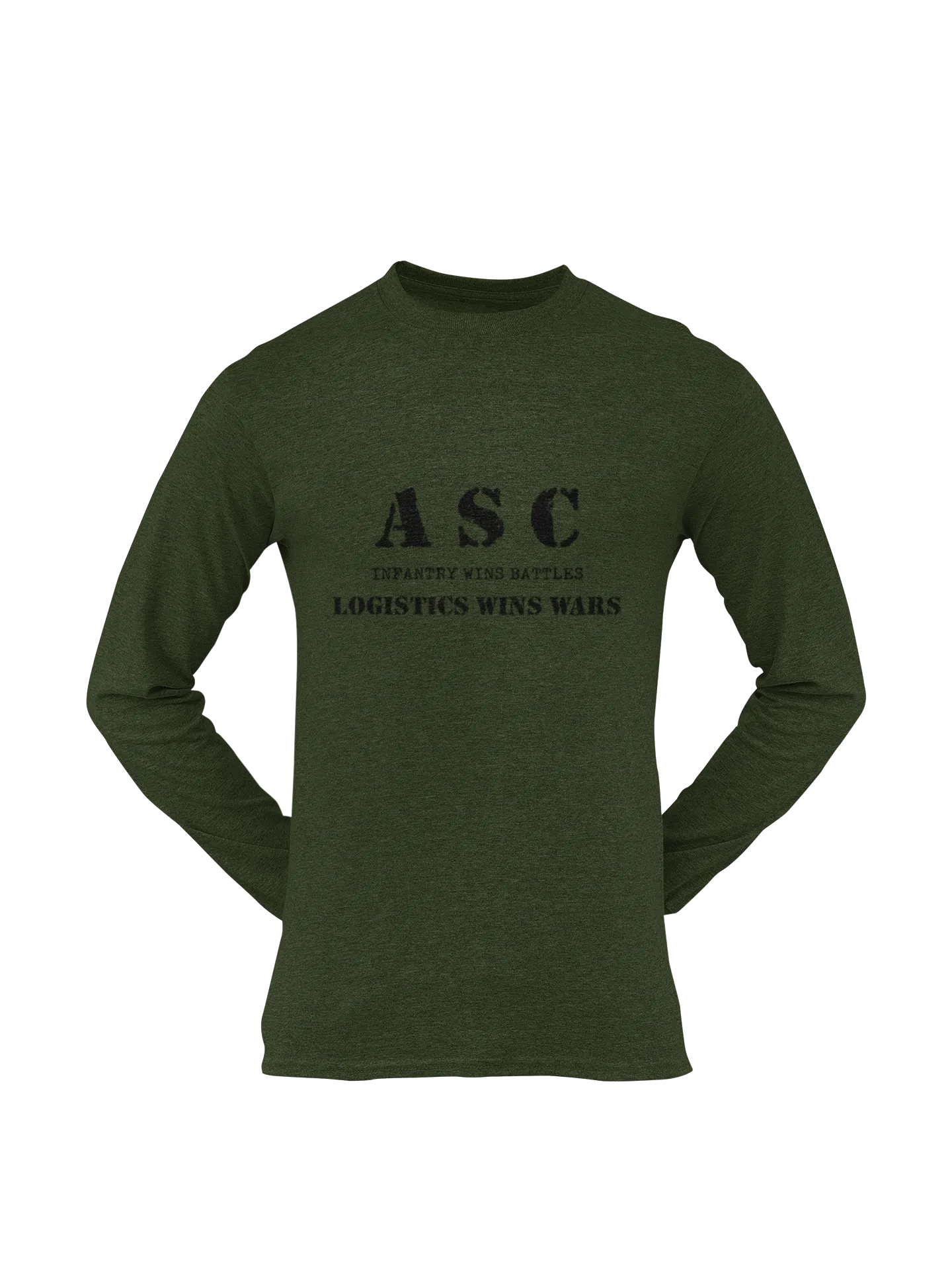 ASC T-shirt - ASC, Infantry Wins Battles, Logistics Wins Wars (Men)