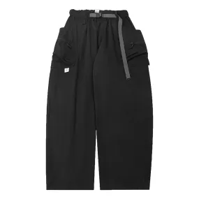 A[S]USL NYLON ZIPPER PANTS-BLACK