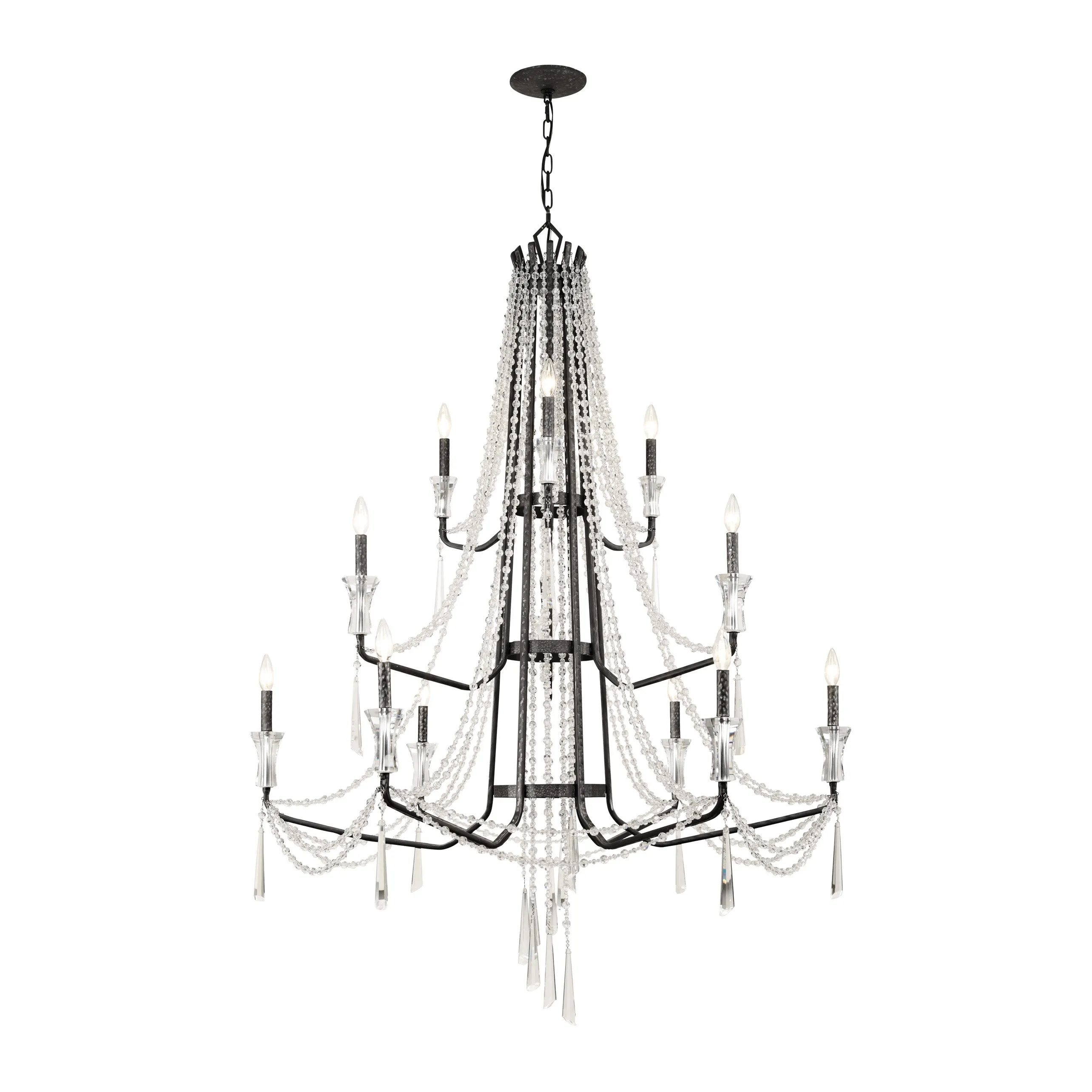 Barcelona 270C12OX 12-Light Chandelier - Onyx