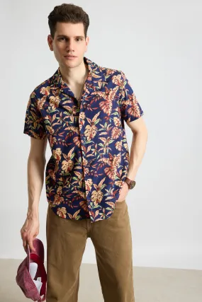 Baroque Navy Men's Resort Shirt