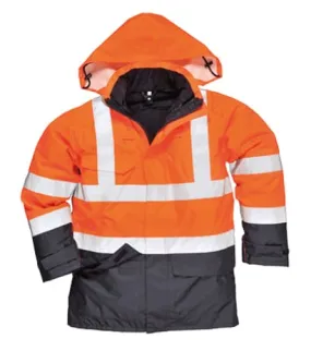 Bizflame Hi-Vis Flame Retardant Anti Static Waterproof Multi Protection Jacket - S779