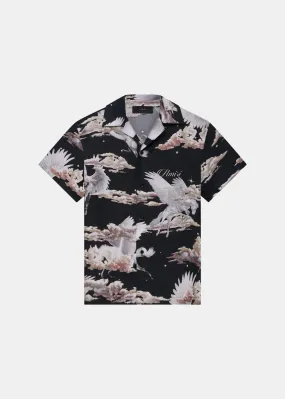 Black All Over Pegasus Bowling Shirt