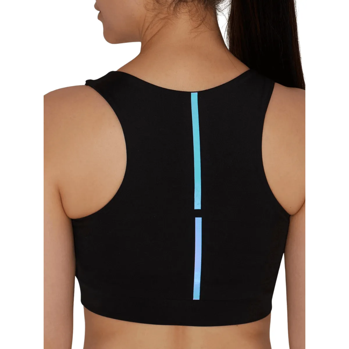 Black Artemis Reflective Crop Top & Leggings