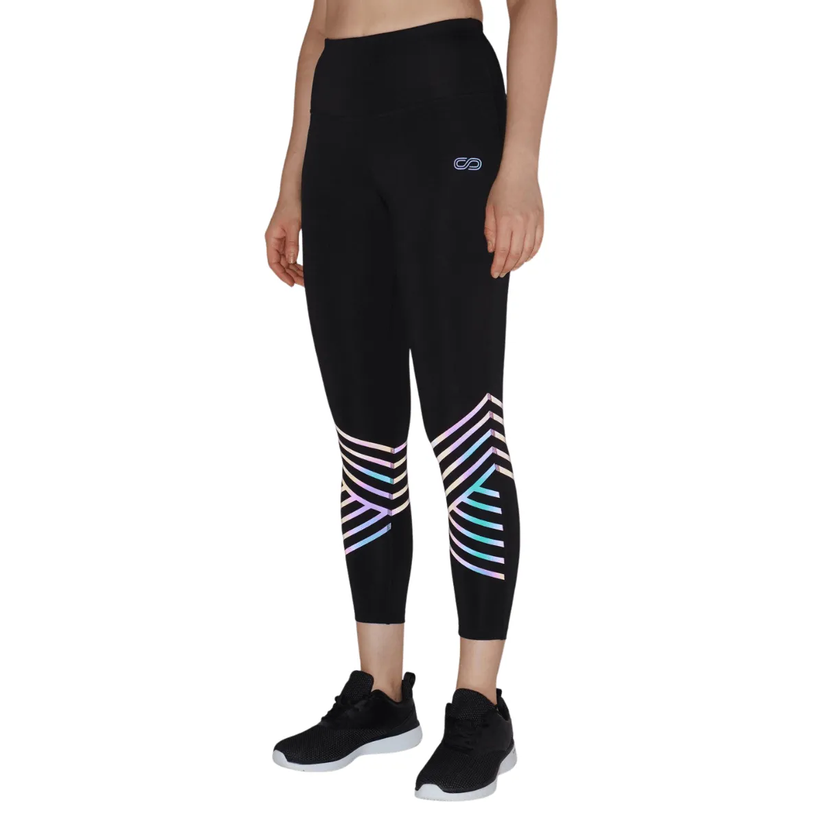 Black Artemis Reflective Crop Top & Leggings