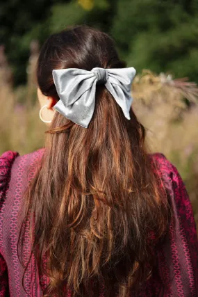 Black Colour - Bccorinne Big Bow Barette Hair Clip - Grey