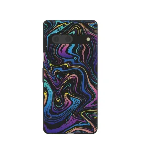 Black Galaxy Swirls Google Pixel 7 Case