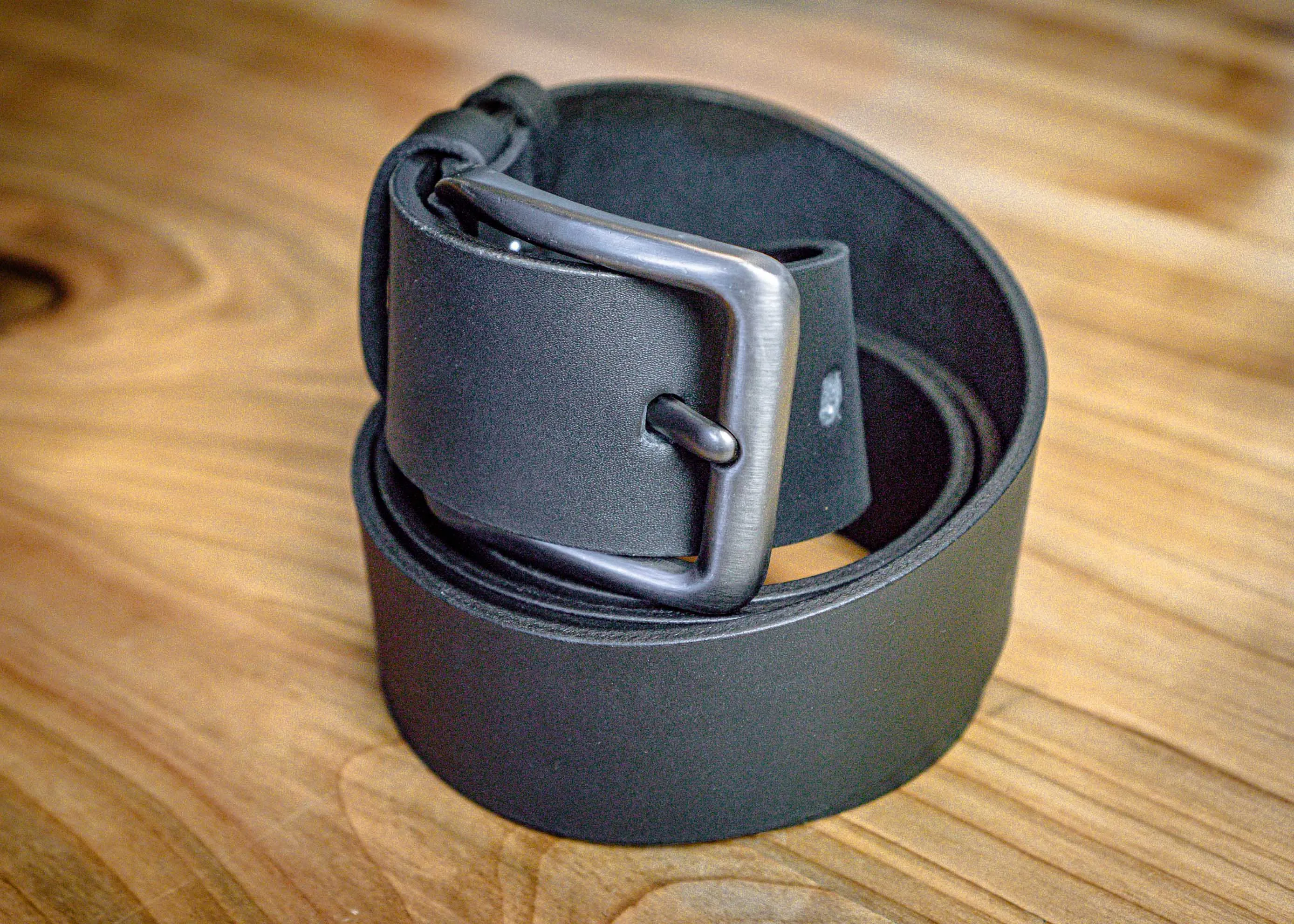 Black Leather Belt | Men’s Designer Belt "Quill" | Handmade