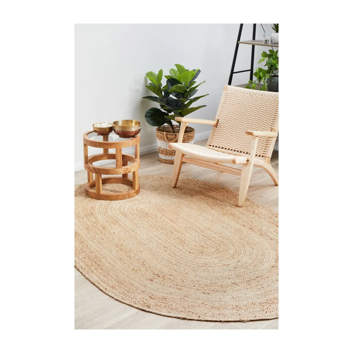 Bondi Oval Rug (Natural)