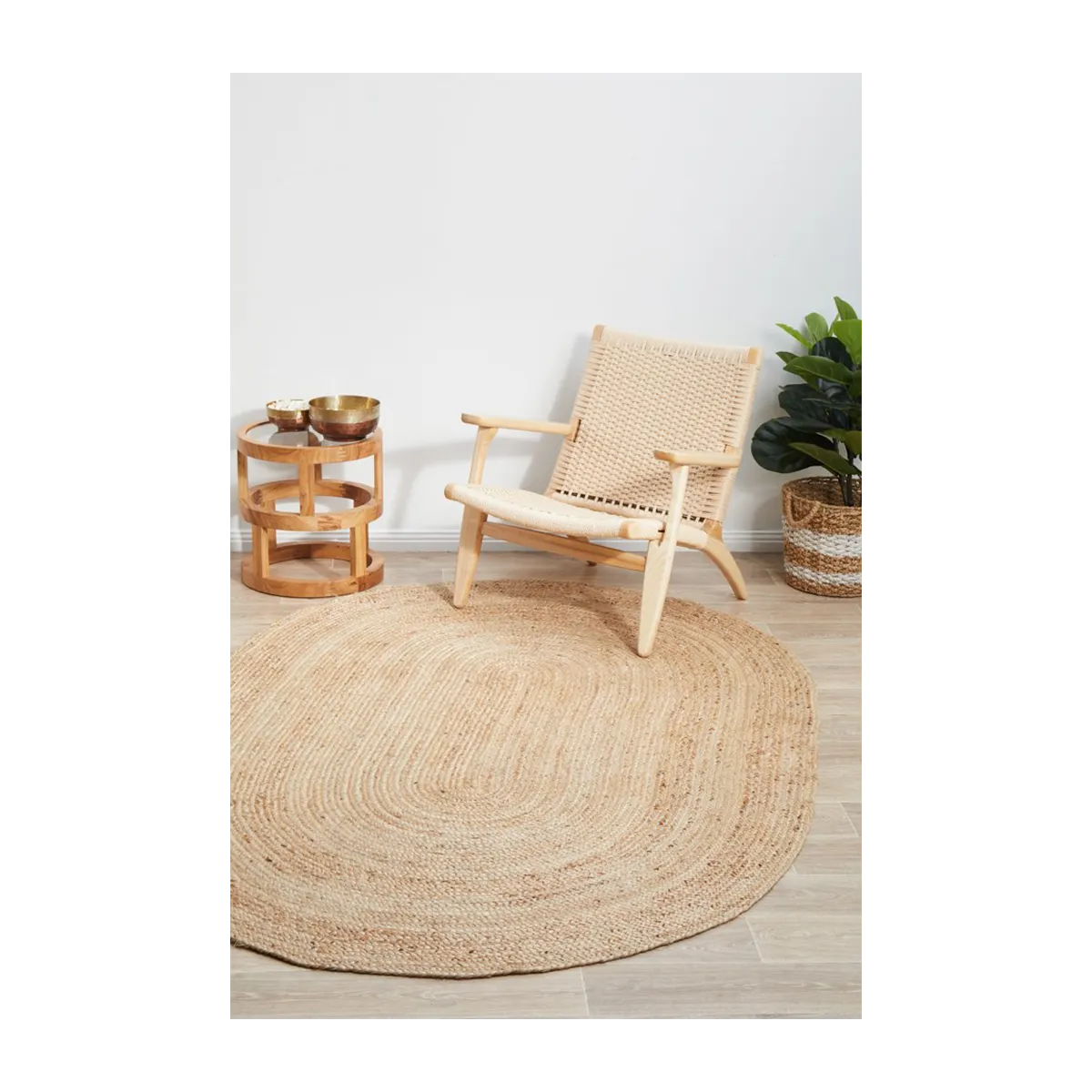 Bondi Oval Rug (Natural)