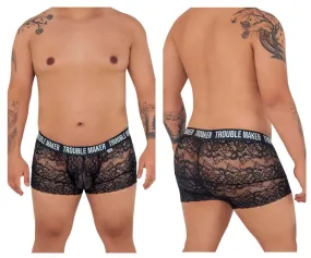 CandyMan 99616X Trouble Maker Lace Trunks Color Black