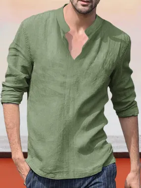 Casual Soft Cotton Linen Shirt