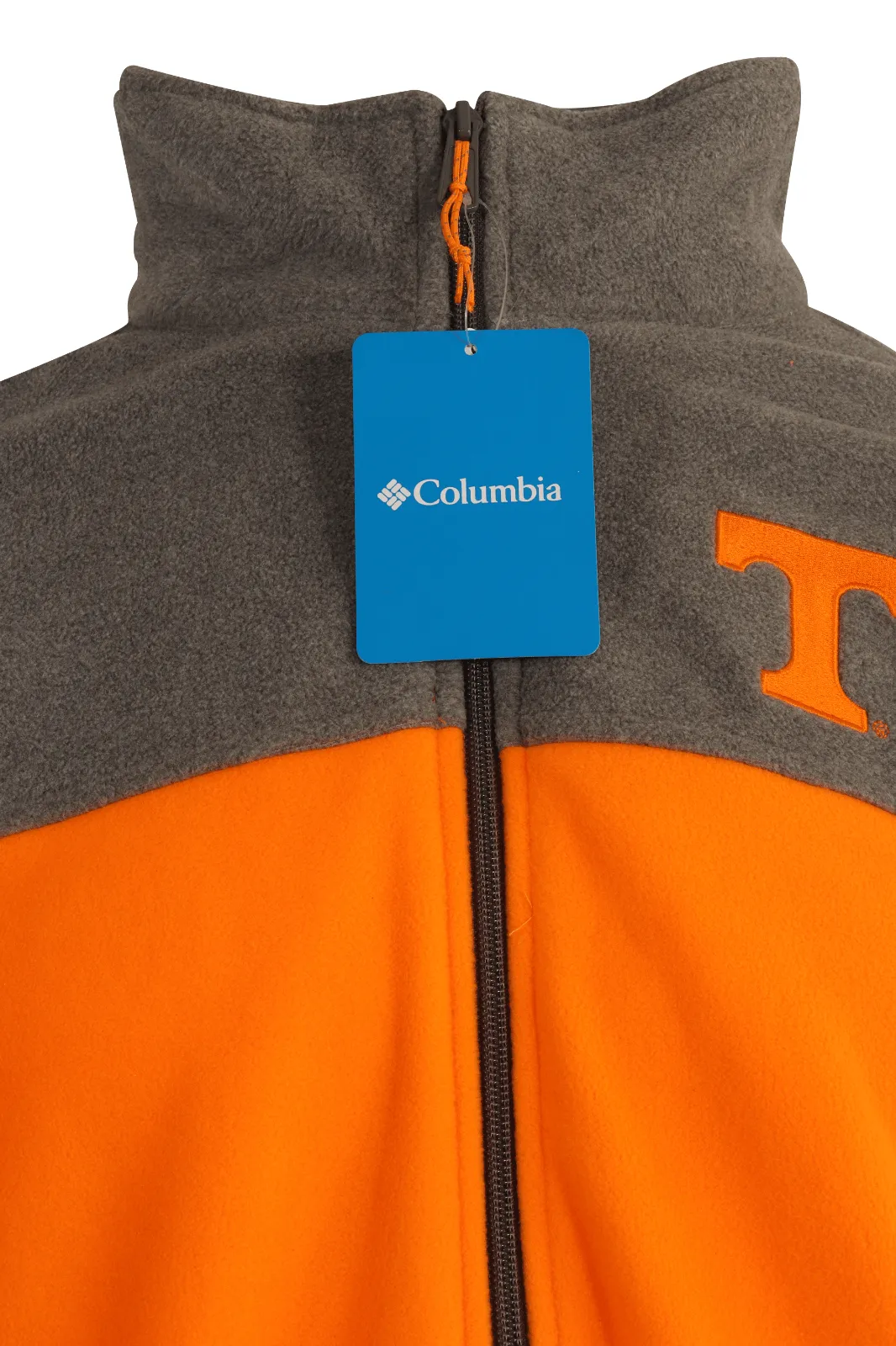 Columbia Men's Fleece Jacket Orange Grey CLG Flanker III ‎Tennessee Orange (472)