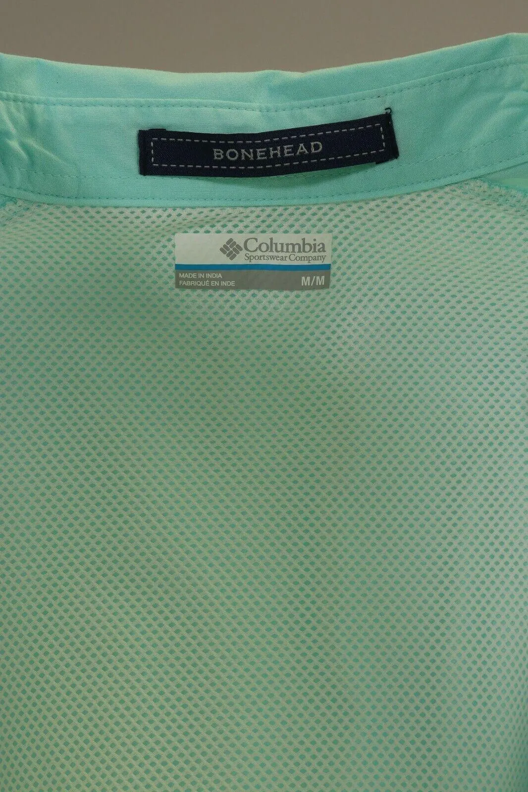 Columbia Men's Woven Shirt PFG Bright Blue Bonehead S/S (499)