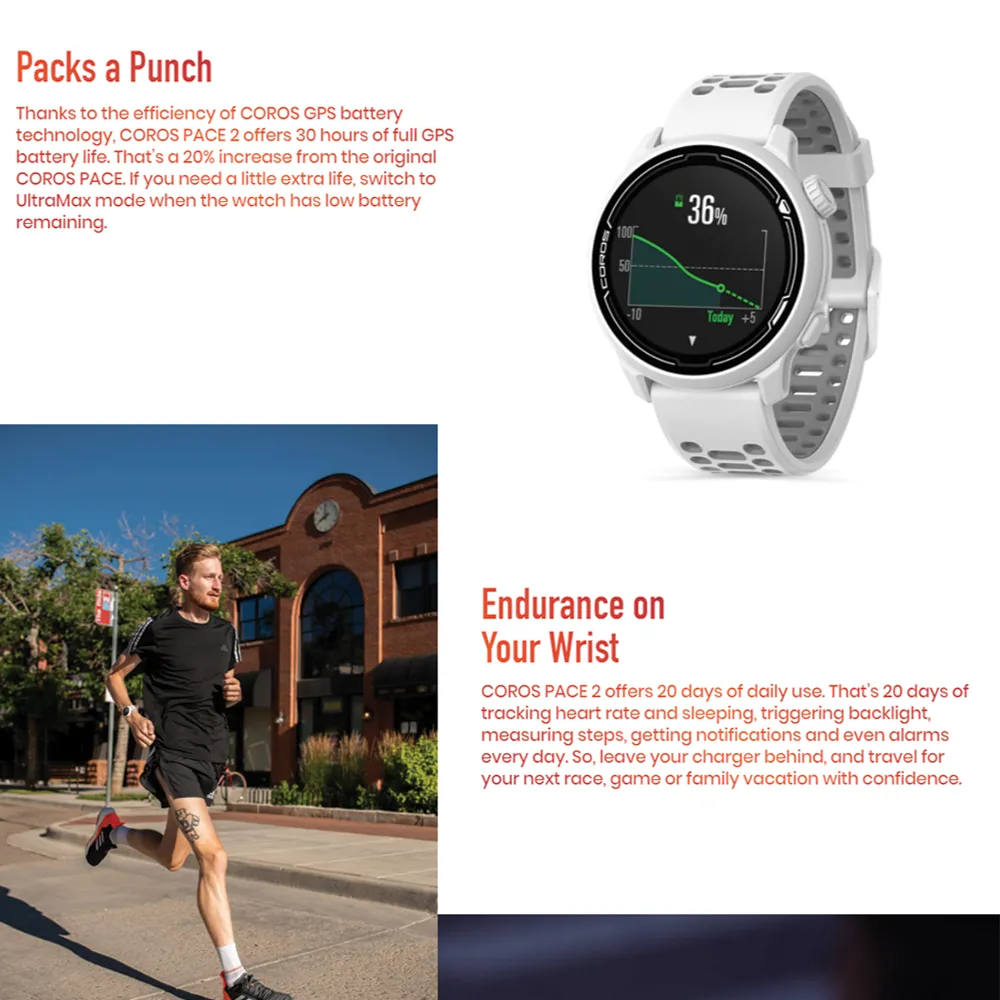 Coros Pace 2 GPS Multisportwatch