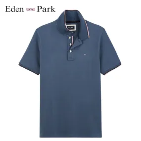 Eden Park Marine Rose Tipped Polo Blue