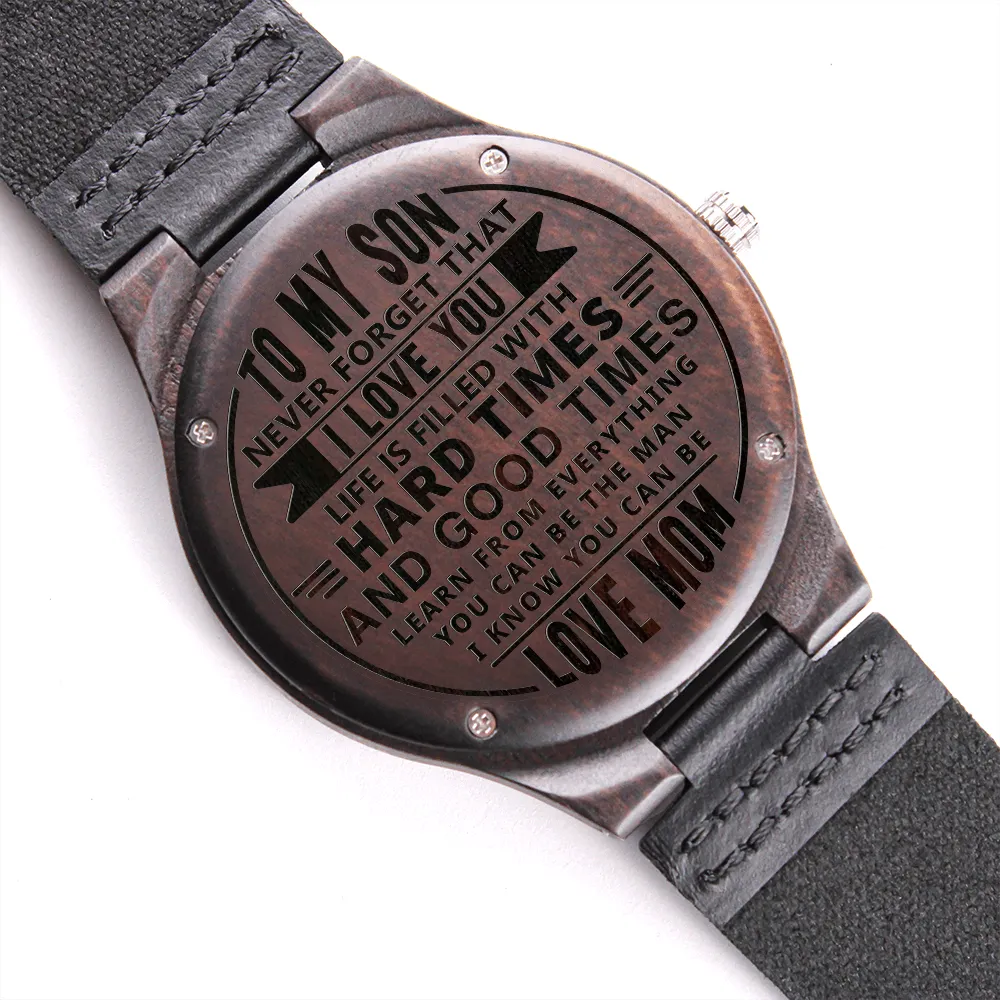 Engraved wooden watches-Gifts For 11 Years Old Boys