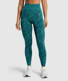 Gymshark Adapt Animal Seamless Leggings - Butterfly | Teal