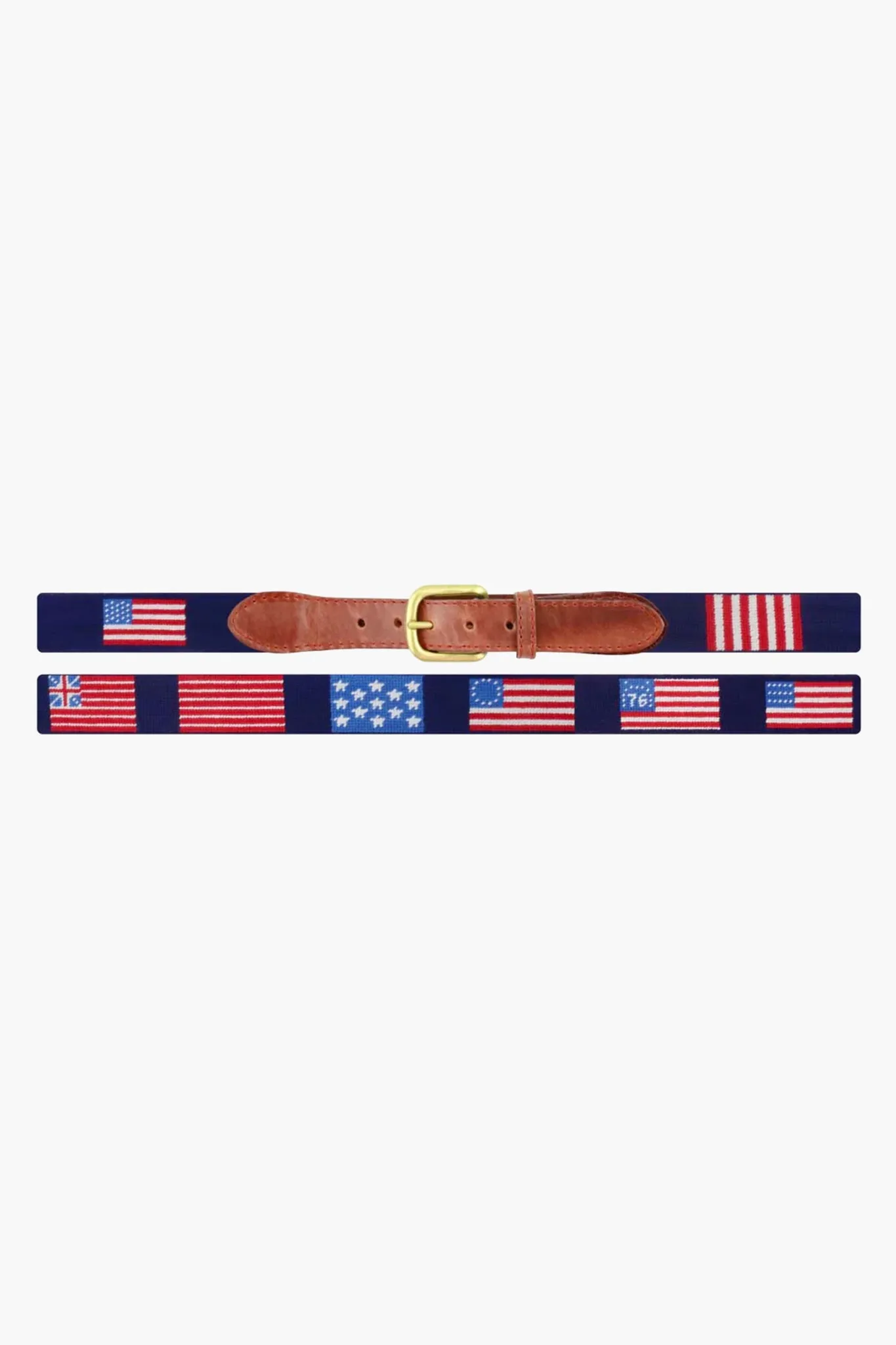 Navy Flags of our Fathers Needlepoint Belt