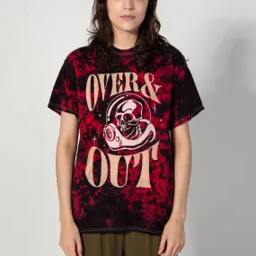 Over & Out Red Tie Dye Tee