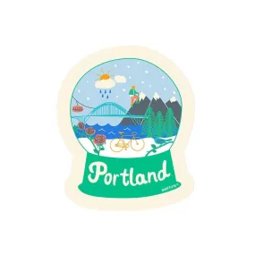 Portland Snowglobe Sticker