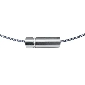 PT080W B.Tiff Pavé Rouleau Stainless Steel Pendant