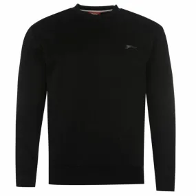 Slazenger Mens SL Fleece Crew Sweater Jumper Pullover Long Sleeve Neck