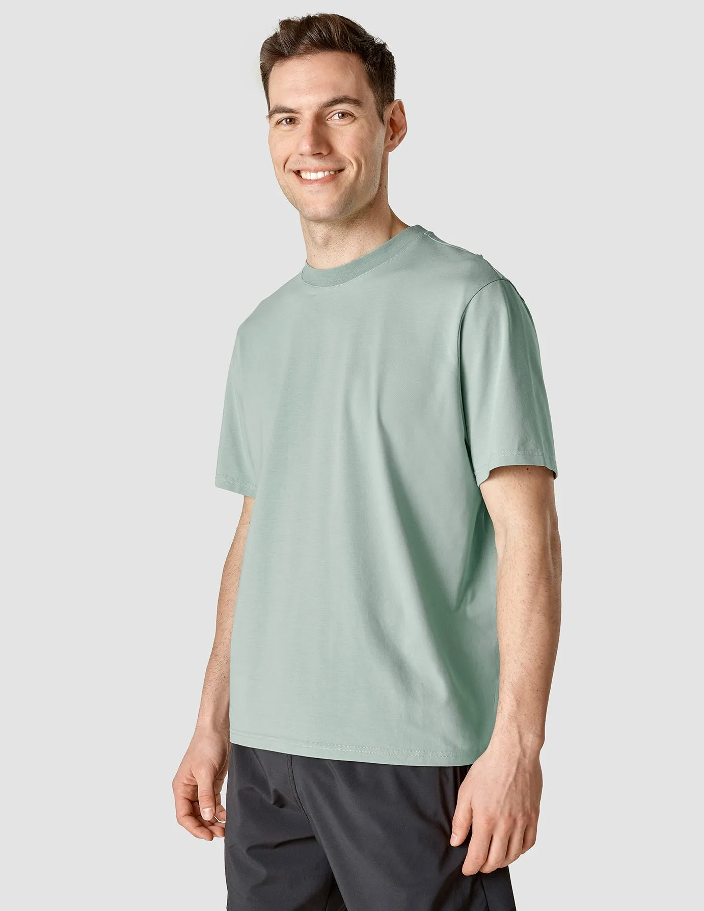 Supima T-shirt Box Fit Calm Green