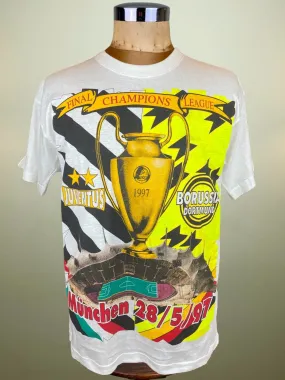 T-Shirt | 1997 | Juventus vs Dortmund | European Cup Final | Bootleg T-Shirt