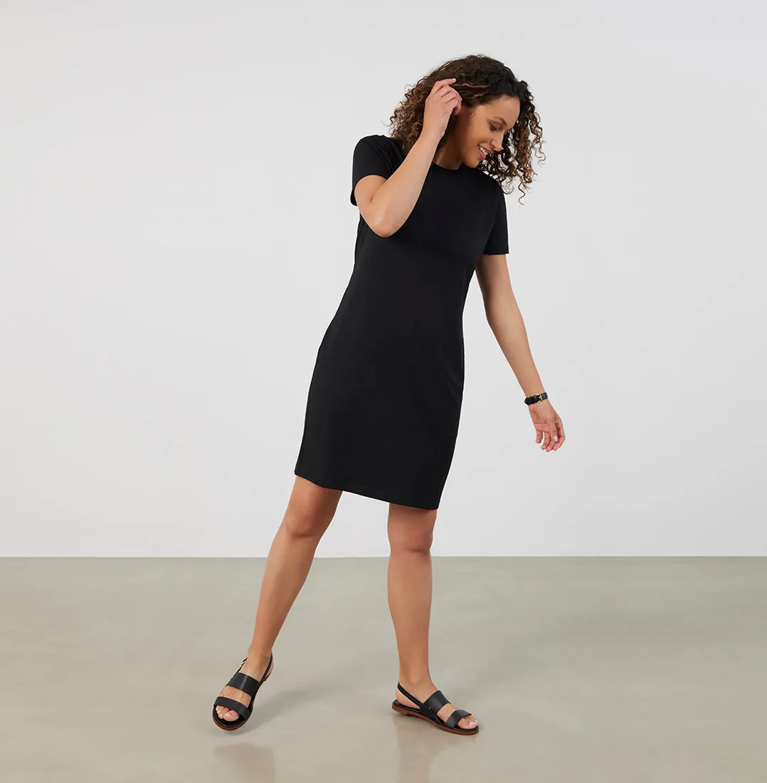 Threshold T-Shirt Dress Petite Fit - Onyx Black