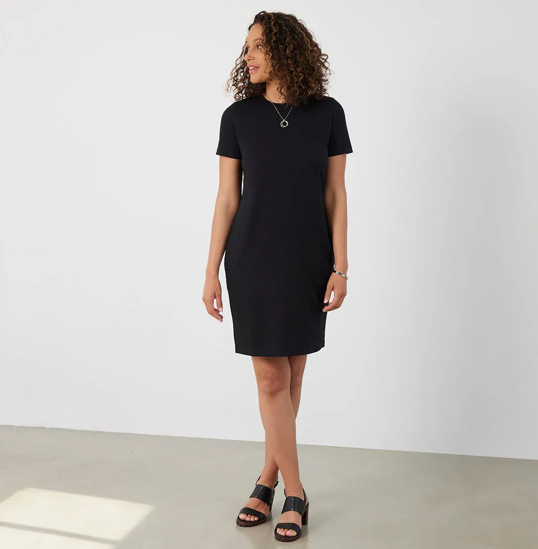 Threshold T-Shirt Dress Petite Fit - Onyx Black