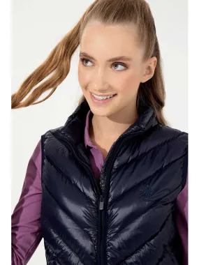 USPA Women Jacket S/L Feather Quilted Navy VR033 USPJK134 USPA