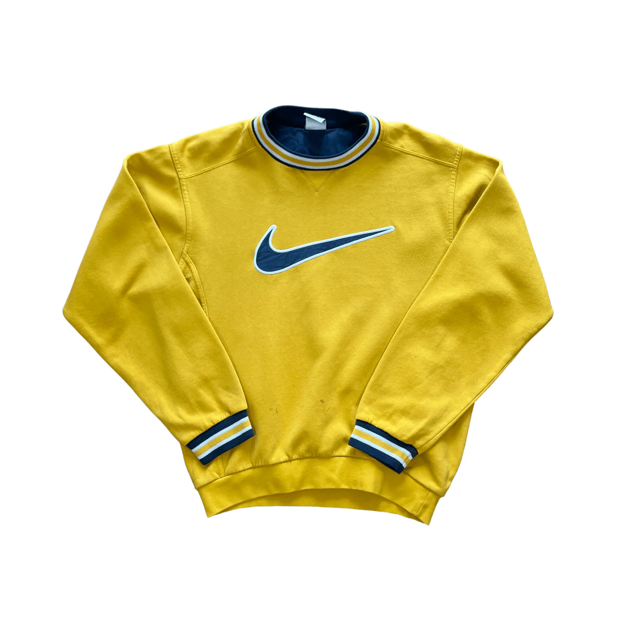 Vintage 90s Yellow Nike Sweatshirt - Recommended Size - Small