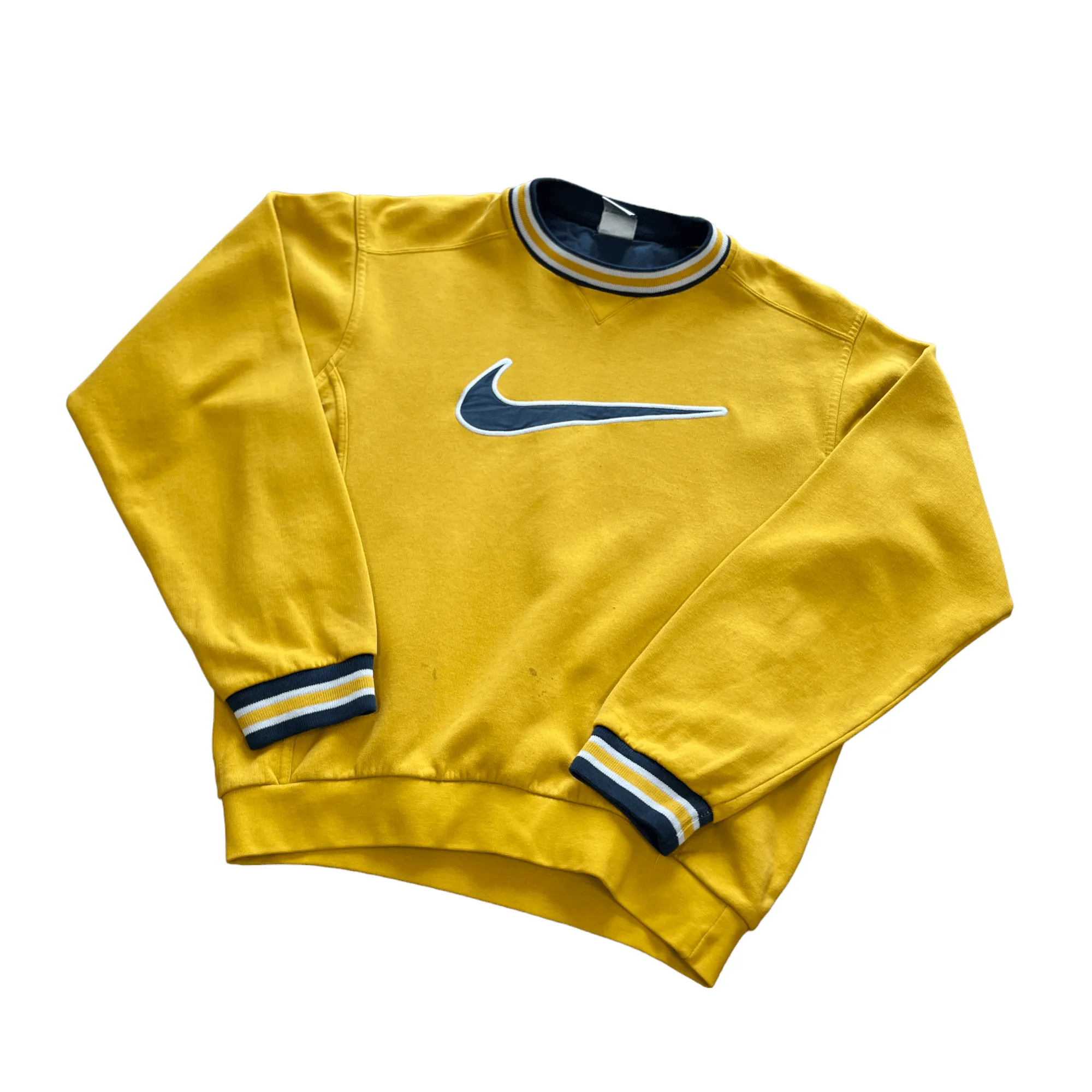 Vintage 90s Yellow Nike Sweatshirt - Recommended Size - Small