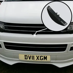 VW Volkswagen T5.1 Front Badgeless Grille (Piano Black) Painted and Ready to Fit