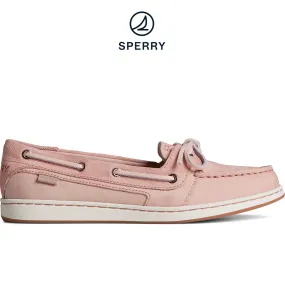 Women's Starfish Palm Emboss 1-Eye Boat Shoe Rose (STS88615)